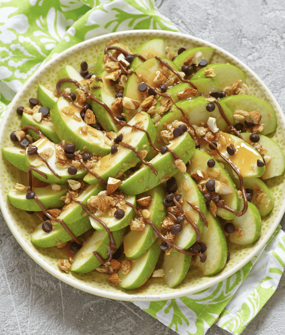 low calorie apple nachos